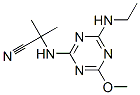 CAS 登录号：21725-68-8， 2-[[4-(乙基氨基)-6-甲氧基-1,3,5-三嗪-2-基]氨基]-2-甲基丙腈
