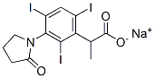 CAS#: 21762-08-3， 2-[3-(2-Oxo-1-Pyrrolidinyl)-2,4,6-Triiodophenyl]Propionic Acid Sodium Salt