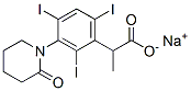 CAS 登录号：21762-28-7， 2-[3-(2-氧代哌啶基)-2,4,6-三碘苯基]丙酸钠盐