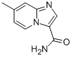 CAS 登录号：21801-90-1， 3-氨基甲酰-7-甲基咪唑并(1,2-a)吡啶