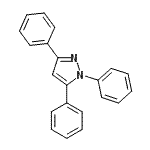 结构式 CAS# 2183-27-9, 1,3,5-三苯基-1H-吡唑
