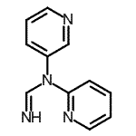 CAS 登录号：21836-07-7， N-2-吡啶基-N-3-吡啶基亚氨代甲酰胺