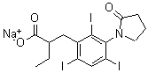 CAS#: 21838-49-3， alpha-Ethyl-3-(2-Oxo-1-Pyrrolidinyl)-2,4,6-Triiodohydrocinnamic Acid Sodium Salt