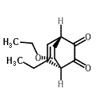 CAS 登录号：220304-76-7， (1R,4R,8R)-8-乙氧基-5-乙基双环[2.2.2]辛-5-烯-2,3-二酮