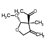 CAS 登录号：220308-44-1， 1-[(2S,3S)-2-甲氧基-3-甲基-4-亚甲基四氢-3-呋喃基]乙酮