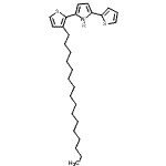 CAS 登录号:220655-14-1, 2-(3-十六烷基-2-噻吩基)-5-(2-噻吩基)-1H-吡咯