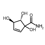 CAS 登录号：220832-69-9， (4R,5S)-1,4,5-三羟基-2-环戊烯-1-甲酰胺