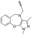 CAS 登录号：22086-98-2， 4,5-二氢-1,3-二甲基-4-(2-丙炔基)-1H-吡唑并[3,4-b][1,4]苯并氧氮杂卓