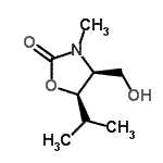 CAS 登录号：220871-22-7， (4S,5R)-4-(羟基甲基)-5-异丙基-3-甲基-1,3-恶唑烷-2-酮