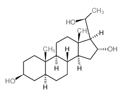 CAS 登录号：2220-64-6， (3b,5a,16a,20S)-孕甾烷-3,16,20-三醇
