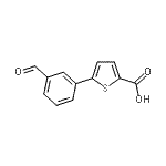 CAS 登录号：222180-25-8， 5-(3-甲酰基苯基)-2-噻吩羧酸