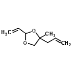 CAS 登录号：222611-17-8， 4-烯丙基-4-甲基-2-乙烯基-1,3-二氧戊环