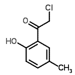 结构式 CAS# 22307-94-4, 2-氯-1-(2-羟基-5-甲基苯基)乙酮