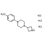 CAS 登录号：223382-00-1， 1-(3-氮杂环丁基)-4-(4-甲基苯基)哌嗪三盐酸盐