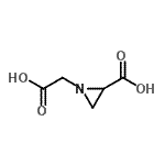 CAS 登录号：223522-26-7， 1-(羧甲基)-2-氮丙啶羧酸