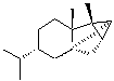 CAS 登录号：22469-52-9， (1S,2S,3R,4S,6R,7R,8S)-8-异丙基-1,2-二甲基四环[4.4.0.0<sup>2,4</sup>.0<sup>3,7</sup>]癸烷