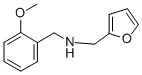 structure of CAS# 225236-02-2, Furan-2-Ylmethyl-(2-Methoxy-Benzyl)-Amine;2-Furylmethyl-[(2-Methoxyphenyl)Methyl]Ammonium;2-Furylmethyl-(2-Methoxybenzyl)Ammonium;Zinc00226673
