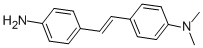结构式 CAS# 22525-43-5, 4-[(E)-2-(4-氨基苯基)乙烯基]-N,N-二甲基苯胺