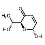 CAS 登录号：225511-08-0， (2S,6R)-6-羟基-2-[(1R)-1-羟基乙基]-2H-吡喃-3(6H)-酮