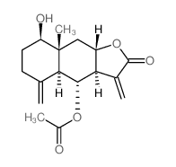 CAS 登录号：22553-66-8， [3aR,4aalpha,9abeta,(+)]-4alpha-乙酰氧基十二氢-8beta-羟基-8abeta-甲基-3,5-二(亚甲基)萘并[2,3-b]呋喃-2-酮