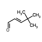 CAS 登录号：22597-46-2， (2E)-4,4-二甲基-2-戊烯醛