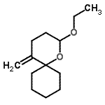 CAS 登录号：226940-89-2， 2-乙氧基-5-亚甲基-1-氧杂螺[5.5]十一烷