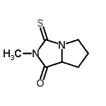 CAS 登录号：22712-58-9， 2-甲基-3-硫代六氢-1H-吡咯并[1,2-c]咪唑-1-酮