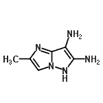 CAS 登录号：227611-67-8， 2-甲基-5H-咪唑并[1,2-b]吡唑-6,7-二胺