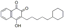 CAS 登录号：22769-71-7， 3-(5-环己基戊基)-4-羟基-萘-1,2-二酮