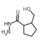 CAS 登录号：228422-22-8， 2-(羟基甲基)环戊烷甲酰肼