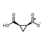 CAS 登录号：22882-44-6， (1R,2S)-2-硝基环丙烷羧酸