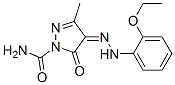 CAS 登录号：22948-48-7， 4-[2-(2-乙氧基苯基)亚肼基]-3-甲基-5-氧代-2-吡唑啉-1-甲酰胺