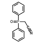 结构式 CAS# 23040-22-4, (二苯基磷酰)乙腈