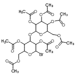 CAS 登录号：23202-66-6， 2,4,6-三-O-乙酰基-3-O-(2,3,4,6-四-O-乙酰基己糖吡喃糖苷)己糖吡喃糖苷溴化物
