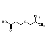 CAS 登录号：23246-19-7， 3-(异丁基硫基)丙酸