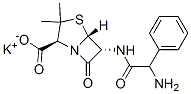 CAS 登录号：23277-71-6， [2S-[2alpha,5alpha,6beta(S*)]]-6-(氨基苯基乙酰氨基)-3,3-二甲基-7-氧代-4-硫杂-1-氮杂双环[3.2.0]庚烷-2-羧酸钾