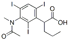CAS 登录号：23279-55-2， 2-[3-[甲基(乙酰基)氨基]-2,4,6-三碘苯基]戊酸