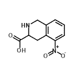 CAS 登录号：233272-35-0， 5-硝基-1,2,3,4-四氢-3-异喹啉羧酸