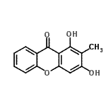 CAS 登录号：23366-99-6， 1,3-二羟基-2-甲基-9H-氧杂蒽-9-酮