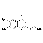 CAS 登录号：233684-11-2， 2-乙氧基-6,7-二甲基-4H-3,1-苯并恶嗪-4-酮