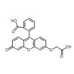 结构式 CAS# 233759-98-3, 2-[6-(羧基甲氧基)-3-氧代-3H-氧杂蒽-9-基]苯甲酸