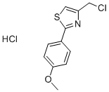 CAS 登录号：23421-57-0， 4-(氯甲基)-2-(4-甲氧基苯基)-1,3-噻唑盐酸盐