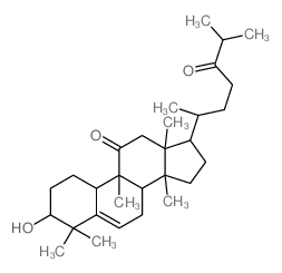 CAS 登录号：2361-10-6， (3b,9b,10a)-3-羟基-9-甲基-19-去甲羊毛甾-5-烯-11,24-二酮