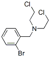 结构式 CAS# 2361-57-1, N-[(2-溴苯基)甲基]-2-氯-N-(2-氯乙基)乙胺