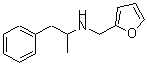 结构式 CAS# 23656-74-8, N-糠基-alpha-甲基苯乙胺