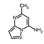 CAS 登录号：2369-88-2， 5-甲基吡唑并[1,5-a]嘧啶-7-胺