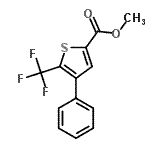 结构式 CAS# 237385-98-7, 甲基4-苯基-5-(三氟甲基)-2-噻吩羧酸酯