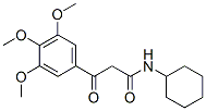 CAS 登录号:23771-18-8, N-环己基-2-(3,4,5-三甲氧基苯甲酰基)-乙酰胺