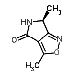 CAS 登录号：237765-66-1， (6S)-3,6-二甲基-5,6-二氢-4H-吡咯并[3,4-c][1,2]恶唑-4-酮