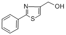 结构式 CAS# 23780-13-4, 2-苯基-4-噻唑甲醇